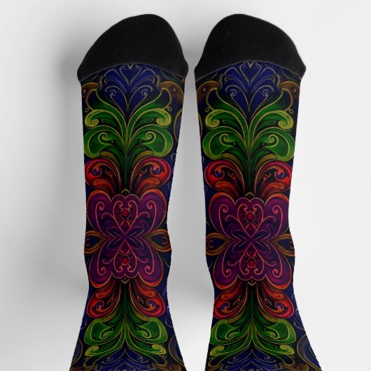 Bright Socks Elaborate Seamless Patterns 0039302 Sokken (Top)