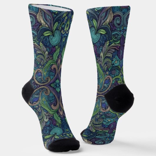 Bright Socks Elaborate Seamless Patterns 0039307 Sokken (Gebogen)
