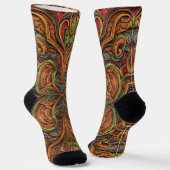 Bright Socks Elaborate Seamless Patterns 0039310 Sokken (Gebogen)