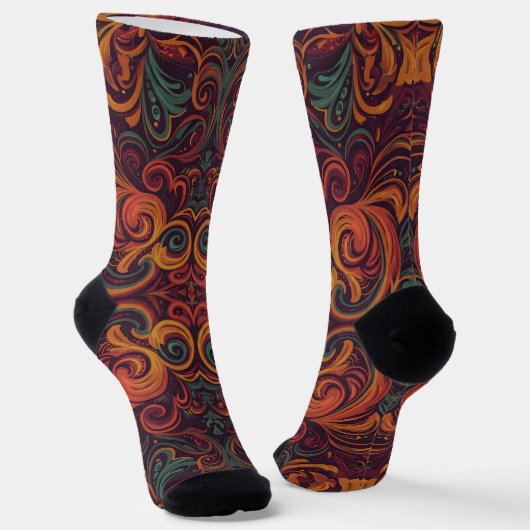 Bright Socks Elaborate Seamless Patterns 0039327 Sokken (Gebogen)