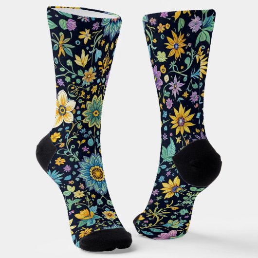 Bright Socks Elaborate Seamless Patterns 0039342 Sokken (Gebogen)