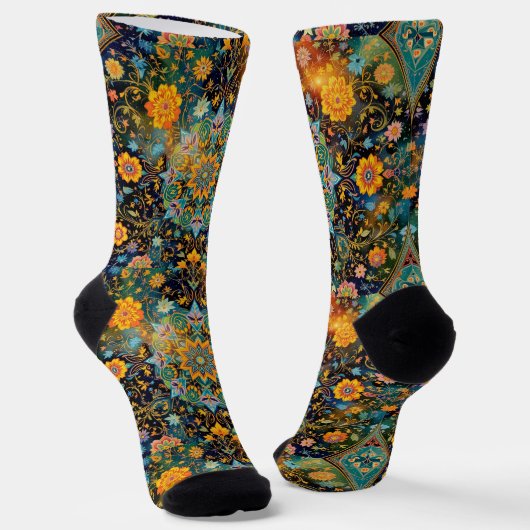 Bright Socks Elaborate Seamless Patterns 0039343 Sokken (Gebogen)