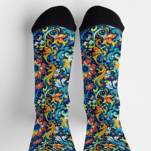 Bright Socks Elaborate Seamless Patterns 0039344 Sokken (Top)