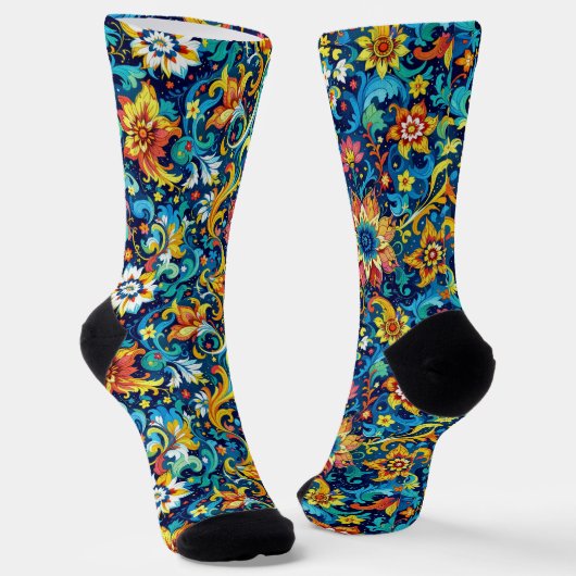 Bright Socks Elaborate Seamless Patterns 0039344 Sokken (Gebogen)