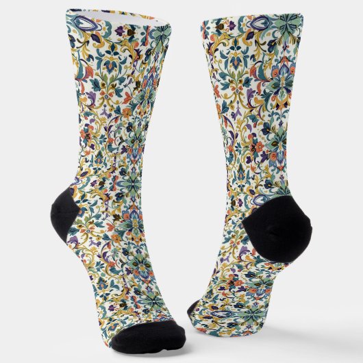 Bright Socks Elaborate Seamless Patterns 0039345 Sokken (Gebogen)