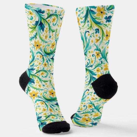 Bright Socks Elaborate Seamless Patterns 0039348 Sokken (Gebogen)