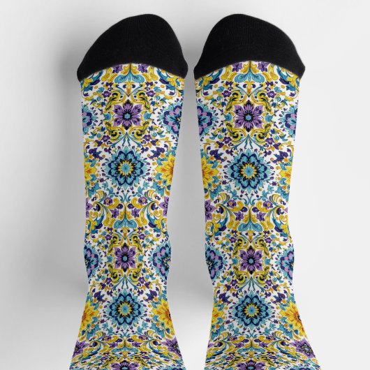 Bright Socks Elaborate Seamless Patterns 0039350 Sokken (Top)