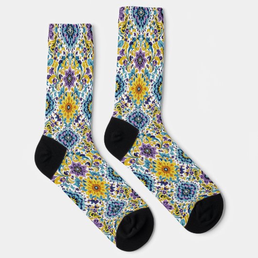 Bright Socks Elaborate Seamless Patterns 0039350 Sokken (Rechts)