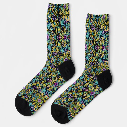 Bright Socks Elaborate Seamless Patterns 0039354 Sokken (Links)