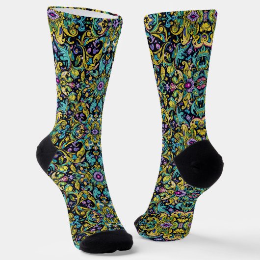 Bright Socks Elaborate Seamless Patterns 0039354 Sokken (Gebogen)