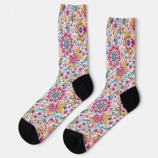 Bright Socks Elaborate Seamless Patterns 0039362 Sokken (Links)