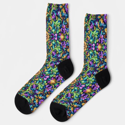 Bright Socks Elaborate Seamless Patterns 0039363 Sokken (Links)