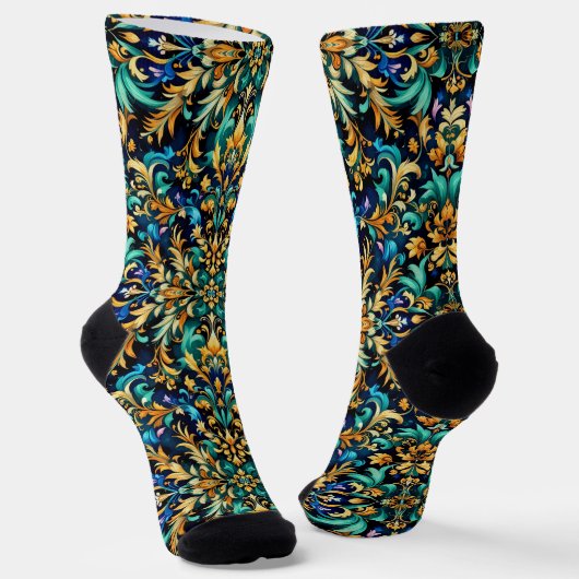 Bright Socks Elaborate Seamless Patterns 0039364 Sokken (Gebogen)