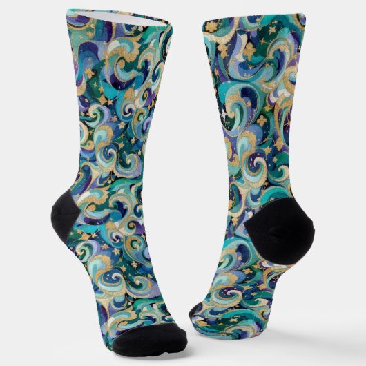 Bright Socks Elaborate Seamless Patterns 0039368 Sokken (Gebogen)