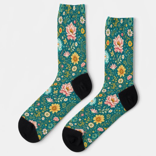 Bright Socks Elaborate Seamless Patterns 0039370 Sokken (Links)