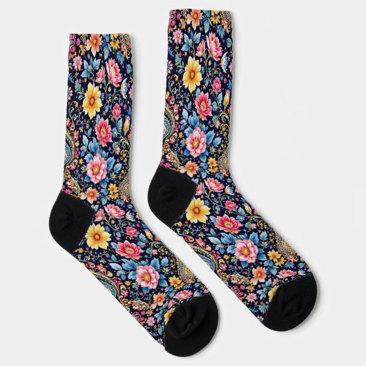 Bright Socks Elaborate Seamless Patterns 0039376 Sokken (Rechts)