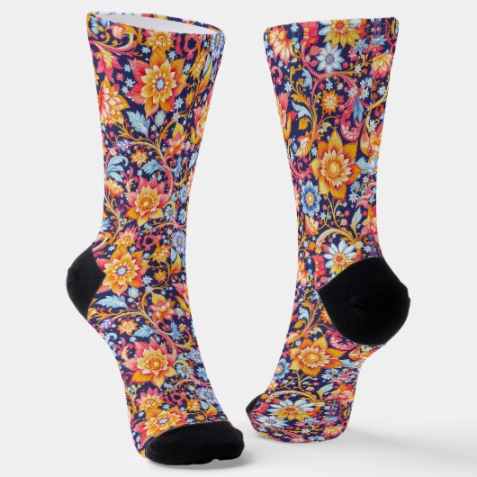 Bright Socks Elaborate Seamless Patterns 0039379 Sokken (Gebogen)