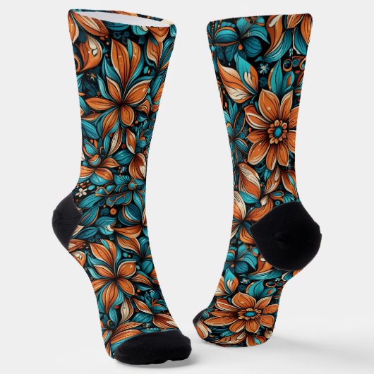 Bright Socks Elaborate Seamless Patterns 0039389 Sokken (Gebogen)