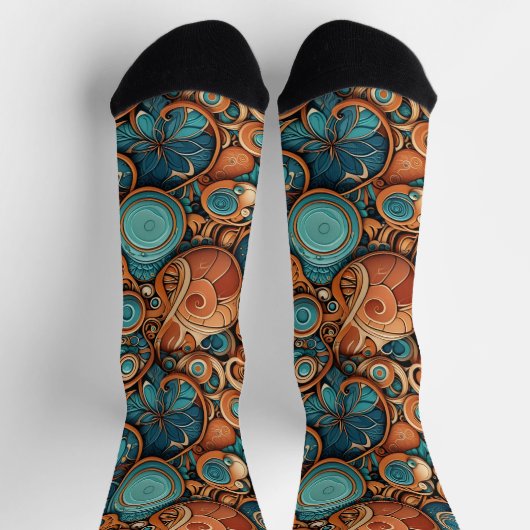 Bright Socks Elaborate Seamless Patterns 0039390 Sokken (Top)