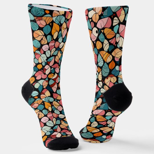 Bright Socks Elaborate Seamless Patterns 0039396 Sokken (Gebogen)
