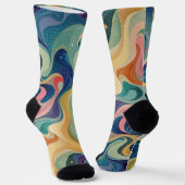 Bright Socks Elaborate Seamless Patterns 0039400 Sokken (Gebogen)