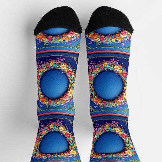 Bright Socks Elaborate Seamless Patterns 0039410 Sokken (Top)