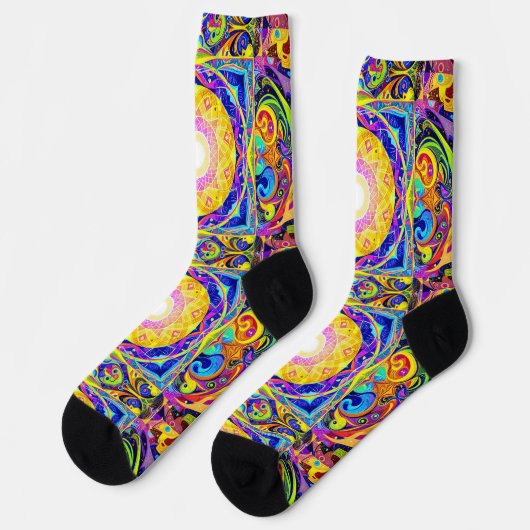 Bright Socks Elaborate Seamless Patterns 0039416 Sokken (Links)