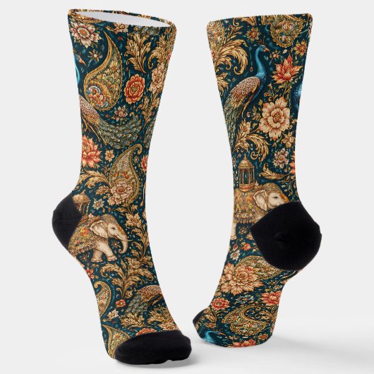 Bright Socks Elaborate Seamless Patterns 0047414 Sokken (Gebogen)