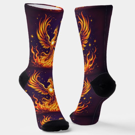 Bright Socks Fire Bird Flames 0044017 Sokken (Gebogen)