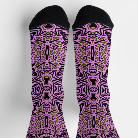 Bright Socks Fractal Seamless Patterns 0041977 Sokken (Top)