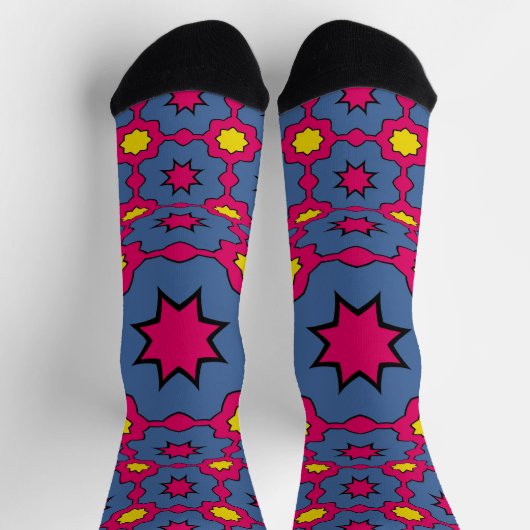 Bright Socks Fractal Seamless Patterns 0041979 Sokken (Top)