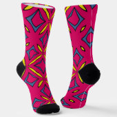Bright Socks Fractal Seamless Patterns 0041984 Sokken (Gebogen)