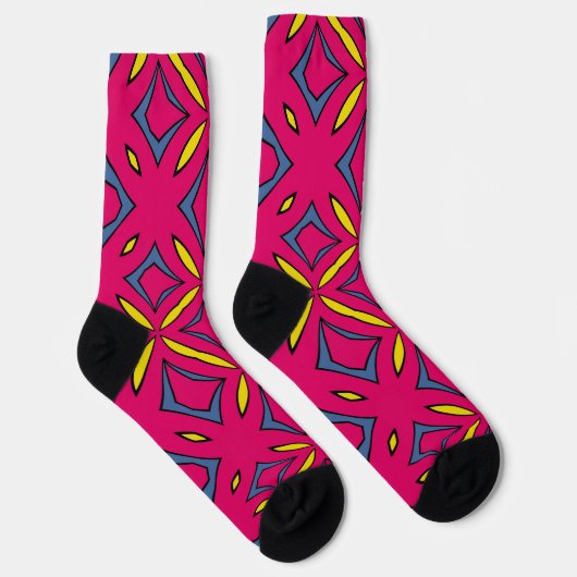 Bright Socks Fractal Seamless Patterns 0041984 Sokken (Rechts)