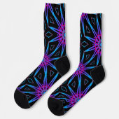 Bright Socks Fractal Seamless Patterns 0041987 Sokken (Links)