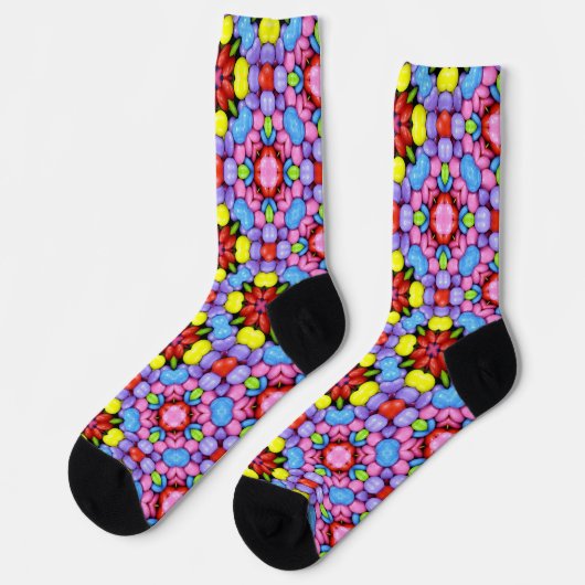 Bright Socks Fractal Seamless Patterns 0041989 Sokken (Links)