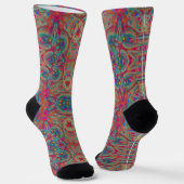 Bright Socks Fractal Seamless Patterns 0041991 Sokken (Gebogen)