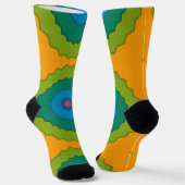 Bright Socks Fractal Seamless Patterns 0041997 Sokken (Gebogen)