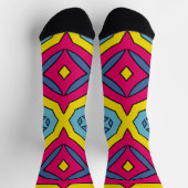 Bright Socks Fractal Seamless Patterns 0042001 Sokken (Top)