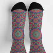 Bright Socks Fractal Seamless Patterns 0042003 Sokken (Top)