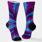 Bright Socks Fractal Seamless Patterns 0042004 Sokken (Gebogen)