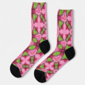 Bright Socks Fractal Seamless Patterns 0042007 Sokken (Links)