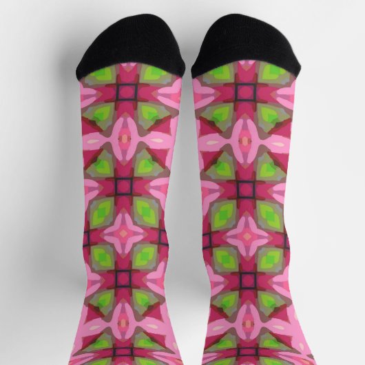 Bright Socks Fractal Seamless Patterns 0042007 Sokken (Top)