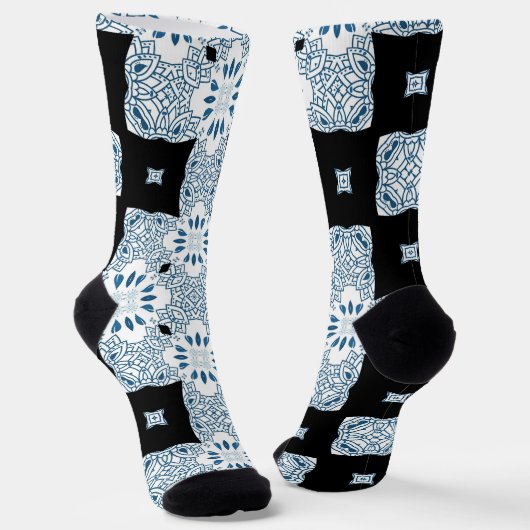 Bright Socks Fractal Seamless Patterns 0042008 Sokken (Gebogen)