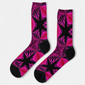 Bright Socks Fractal Seamless Patterns 0042011 Sokken (Links)
