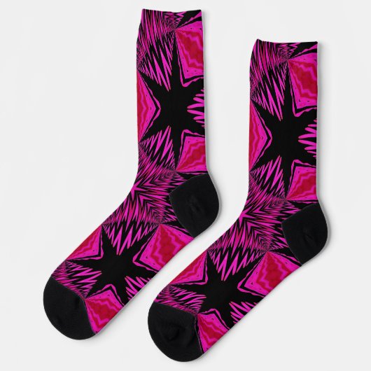 Bright Socks Fractal Seamless Patterns 0042011 Sokken (Links)