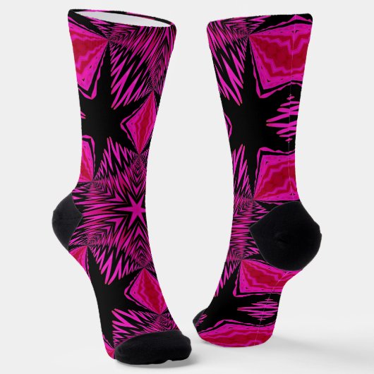 Bright Socks Fractal Seamless Patterns 0042011 Sokken (Gebogen)