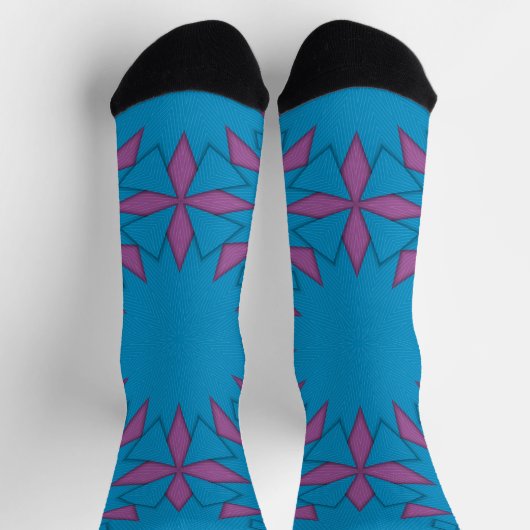Bright Socks Fractal Seamless Patterns 0042015 Sokken (Top)
