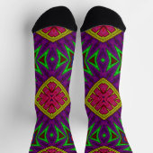 Bright Socks Fractal Seamless Patterns 0042022 Sokken (Top)