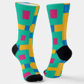 Bright Socks Fractal Seamless Patterns 0042025 Sokken (Gebogen)