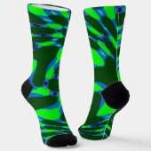 Bright Socks Fractal Seamless Patterns 0042029 Sokken (Gebogen)